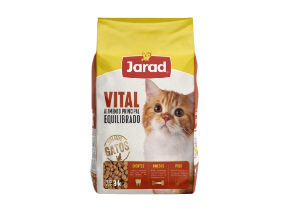Jarad vital cat food Tri-colour גארד ויטל מזון חתולים בוגרים צבעוני בקר (3 ק"ג)