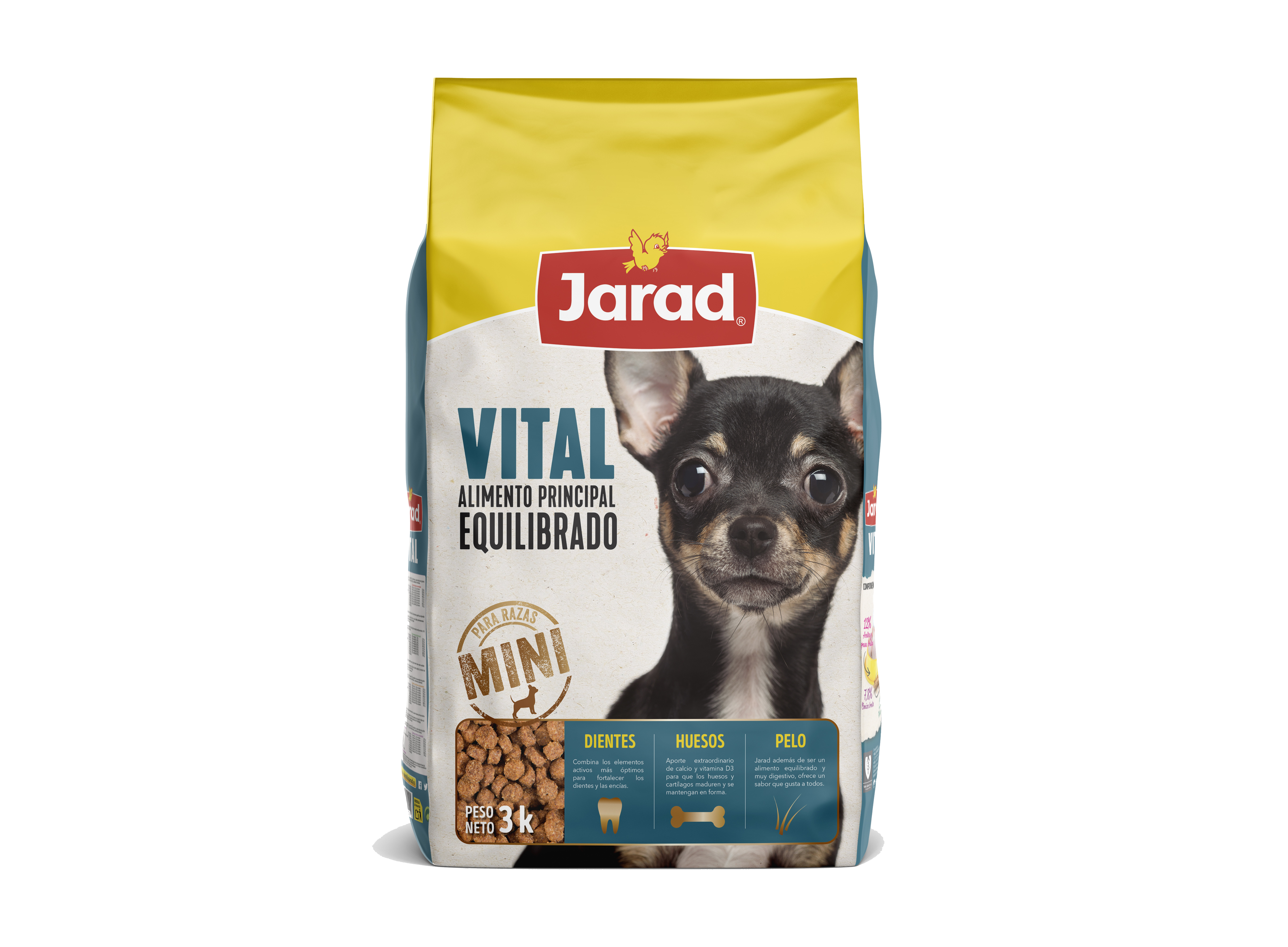 Jarad vital mini dogs גארד ויטל מזון גזעים קטנים בקר (3 ק"ג)