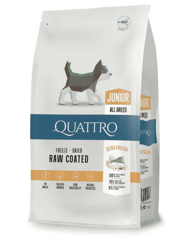 קוואטרו גורים מכל הגזעים 1.5 ק''ג בטעם אקסטרה עוף – תמונה 2