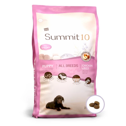 סאמיט 10 גורים עוף ואורז 3 ק"ג