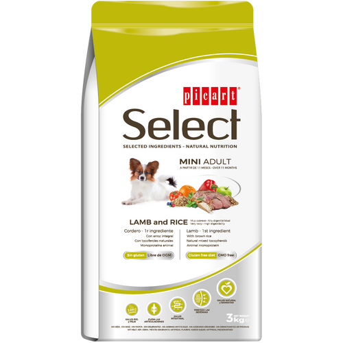 סלקט בוגר מיני – כבש ואורז 8 ק"ג