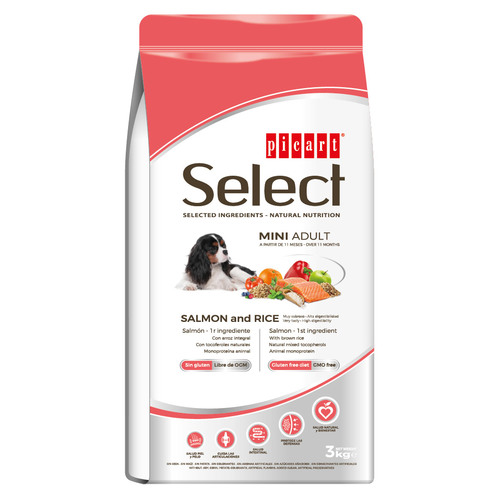 סלקט סלמון 3 ק"ג – לכלבים בוגרים עם רגישות למזון