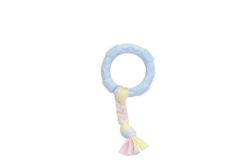 צעצוע לגורים טבעת עם חבל צמה