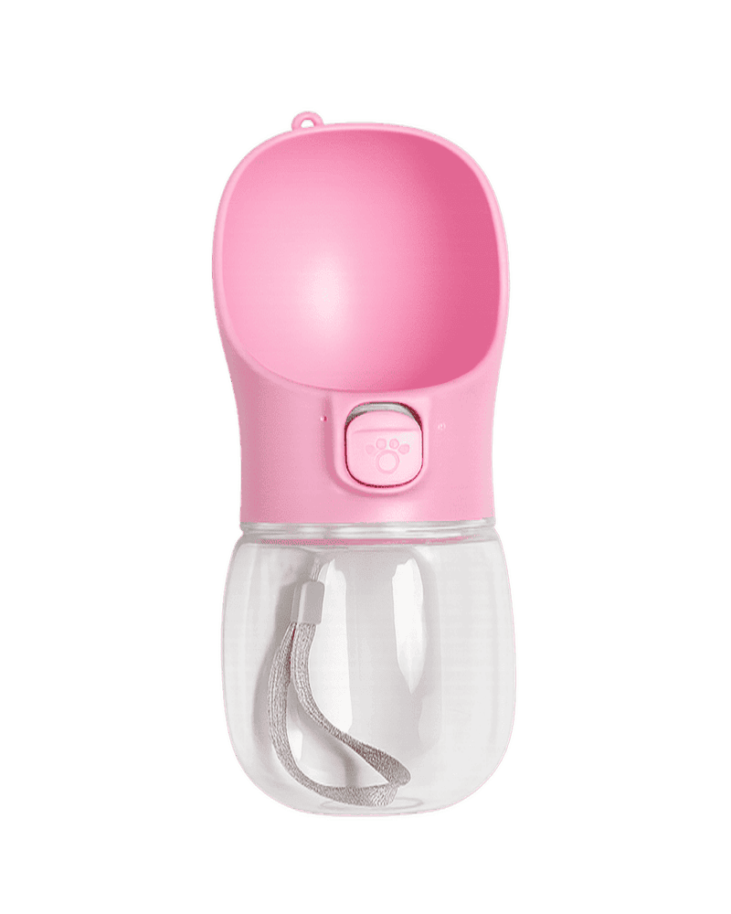 בקבוק מים נייד לכלבים 350 מ״ל | עם כפתור לשליטה בזרימת המים