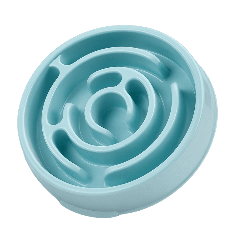 קערת האכלה איטית לכלבים – כחול/ורוד