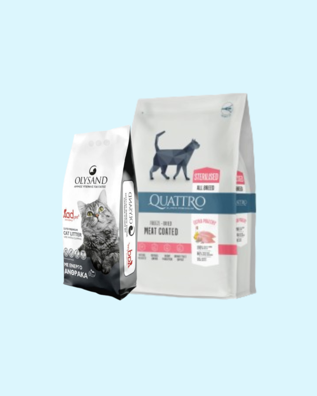 חול ואוכל לחתולים בוגרים