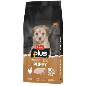 Jarad Plus לגורים עם עוף ואורז | מזון יבש לגורי כלבים (14 ק״ג)